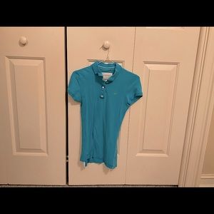 Aeropostale 1987 Logo Cerulean Blue Collared Shirt (Size SP)
